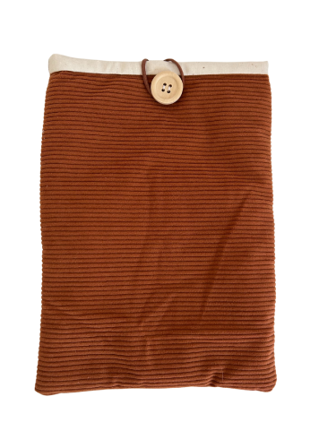 Housse protège livre - Pièce unique - Velours camel