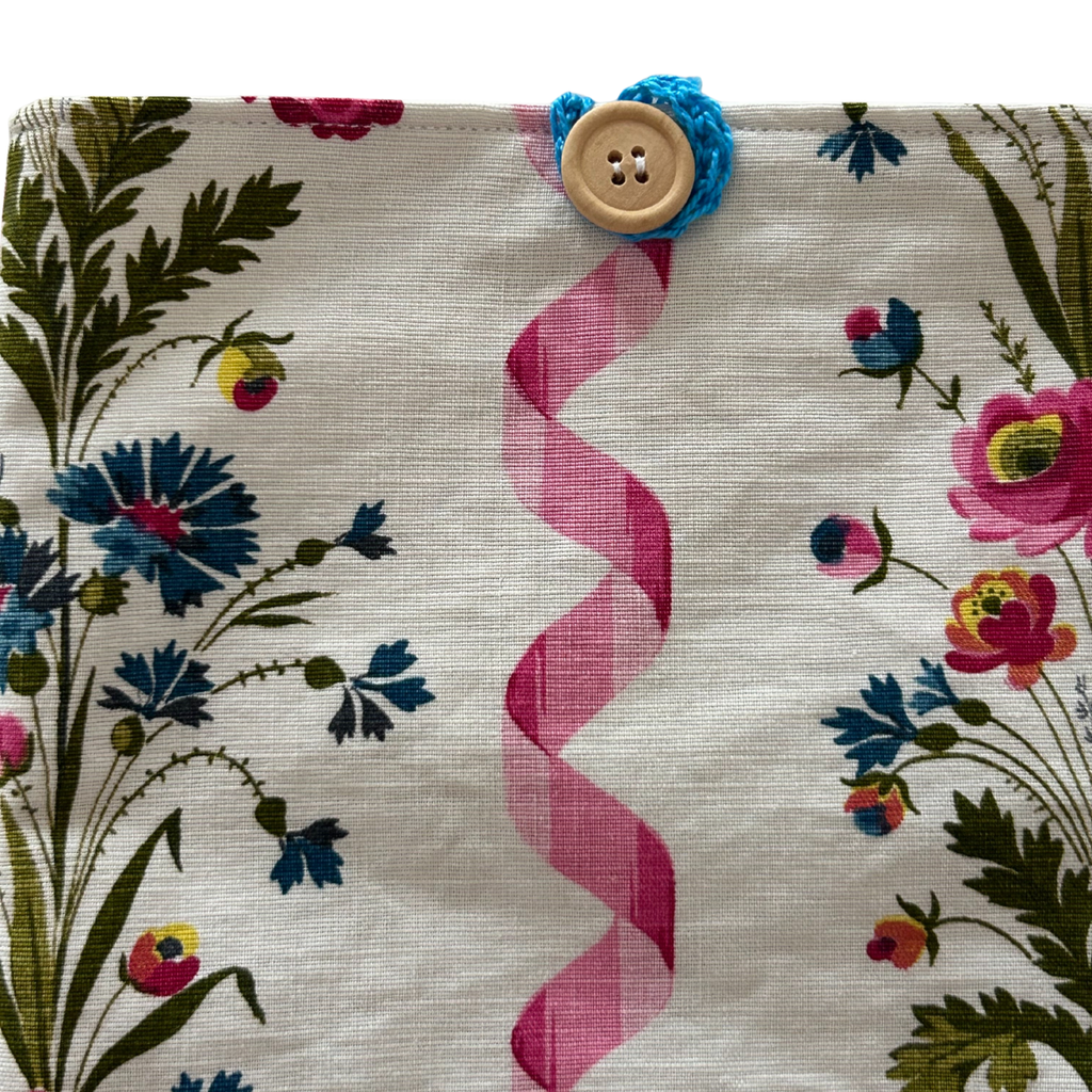 Housse protège livre + Marque-page offert - Pièce unique - Printemps