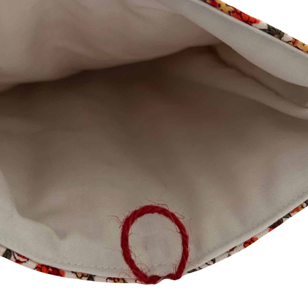 Housse protège livre + Marque-page offert - Pièce unique - Liberty orange