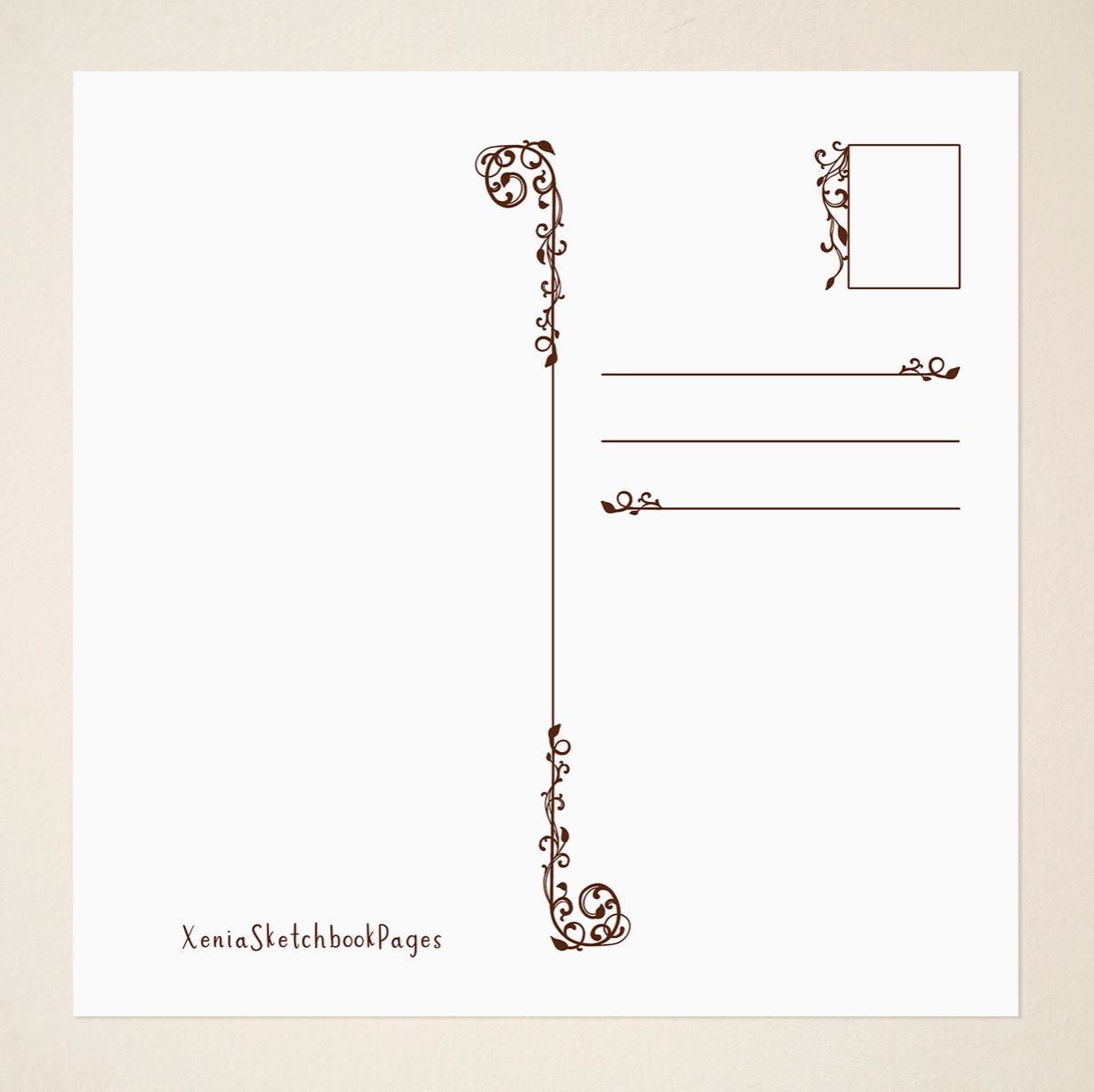 Carte postale ou de vœux - Une fée du printemps