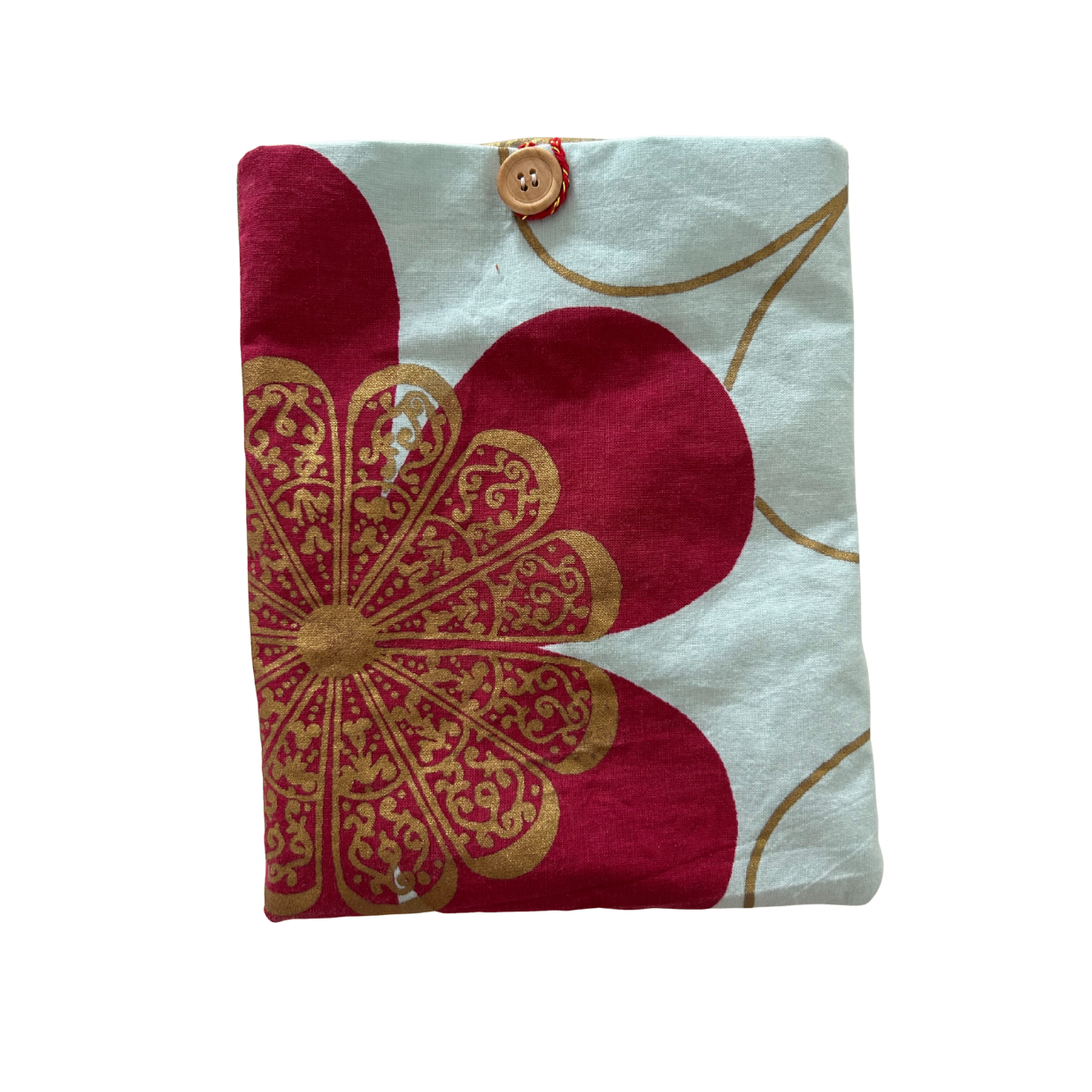 Housse protège livre + Marque-page offert - Pièce unique - Fleurs