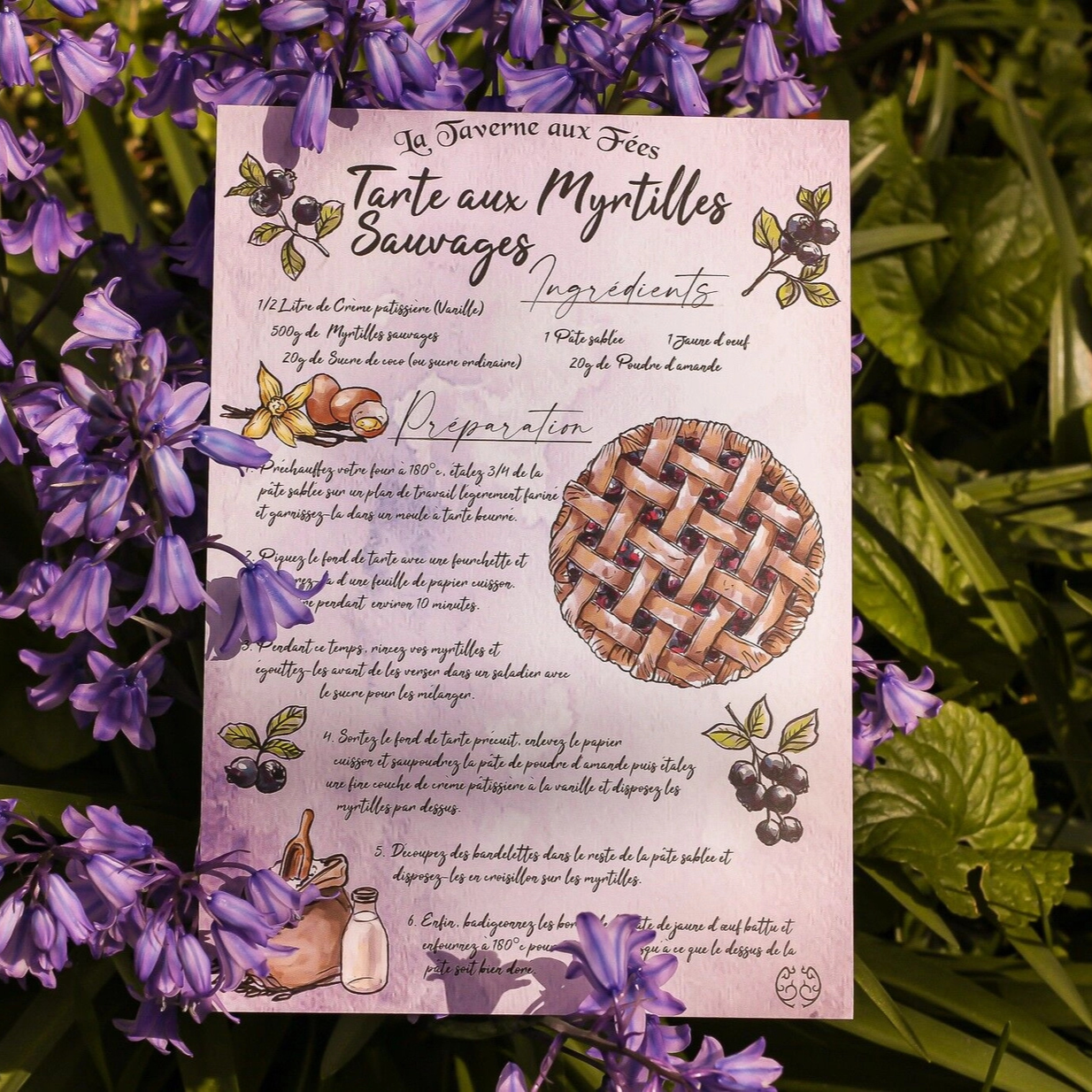 Illustration - Recette Tarte aux Myrtilles Sauvages