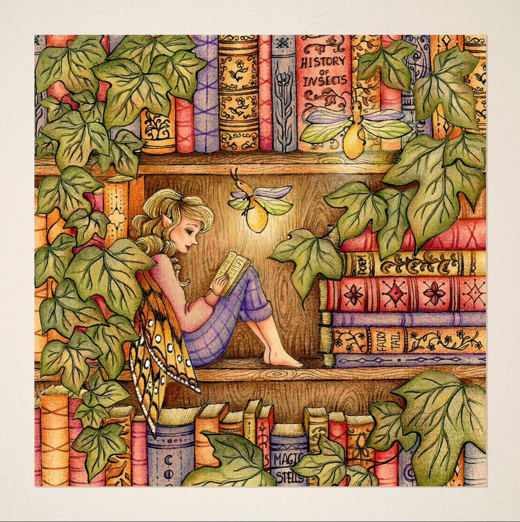 Carte postale ou de vœux - Le Livre de Contes de Fées de la Fée