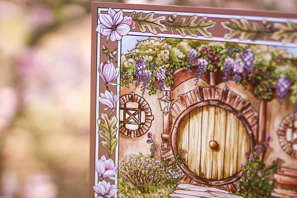 Illustration - Chaumière au Printemps