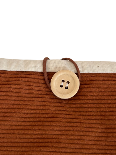 Housse protège livre - Pièce unique - Velours camel