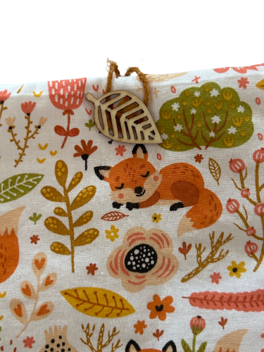 Housse protège livre + Marque-page offert - Pièce unique - Renard