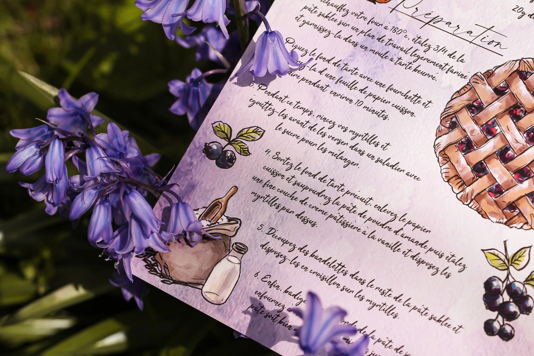 Illustration - Recette Tarte aux Myrtilles Sauvages