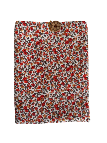 Housse protège livre - Pièce unique - Liberty orange