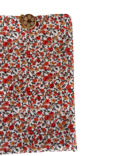 Housse protège livre - Pièce unique - Liberty orange