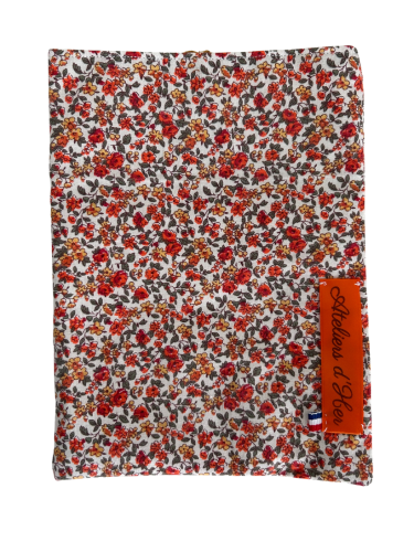 Housse protège livre - Pièce unique - Liberty orange