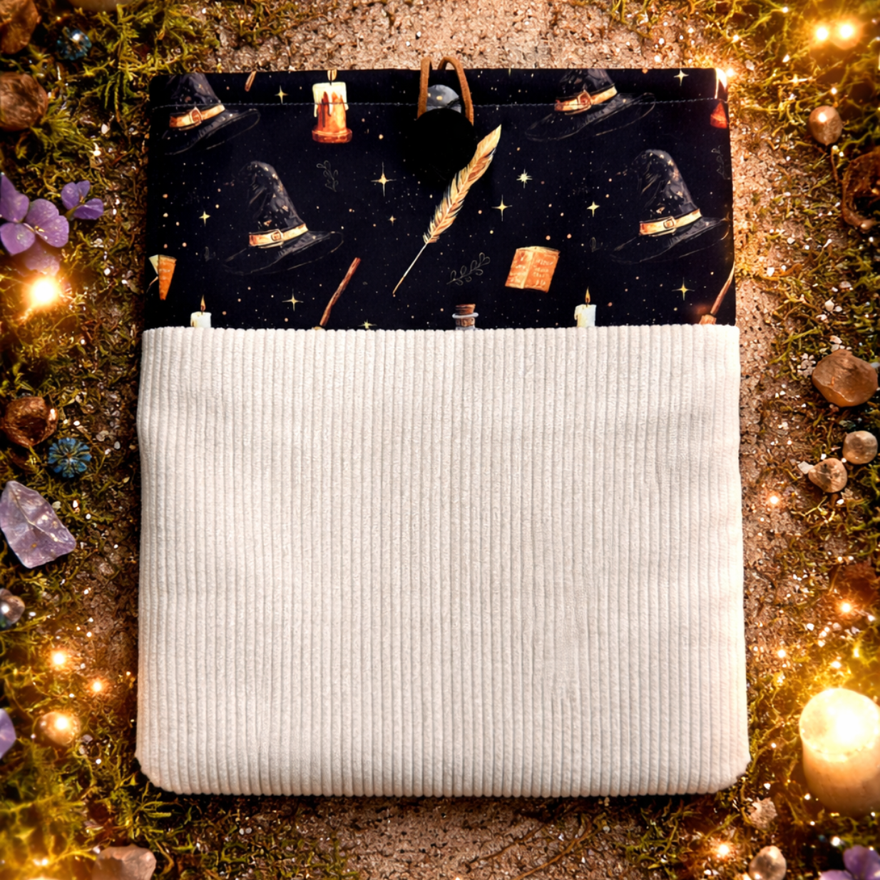 Housse protège livre - Pièce unique - Velours magique