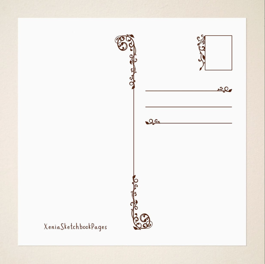 Carte postale ou de vœux - Ronronnements parmi les pétales