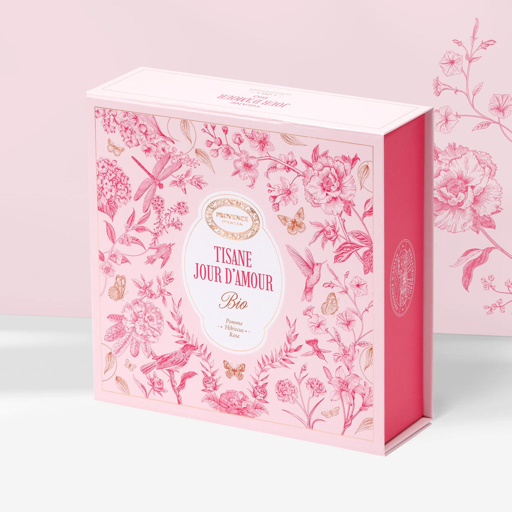 Tisane Jour d'Amour Bio - Coffret Magnétique - 20 Sachets