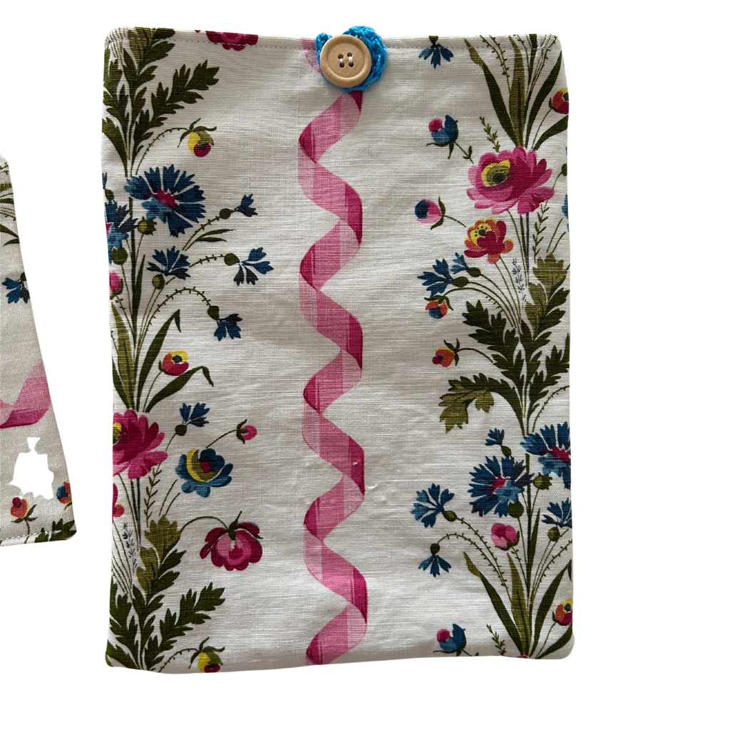 Housse protège livre + Marque-page offert - Pièce unique - Printemps