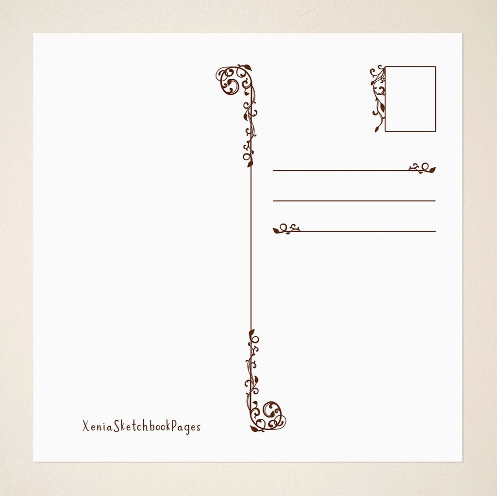 Carte postale ou de vœux - Une fée des fleurs