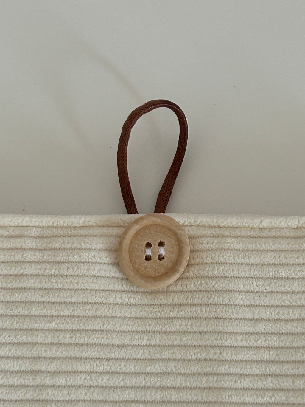 Housse protège livre - Pièce unique - Velours écru