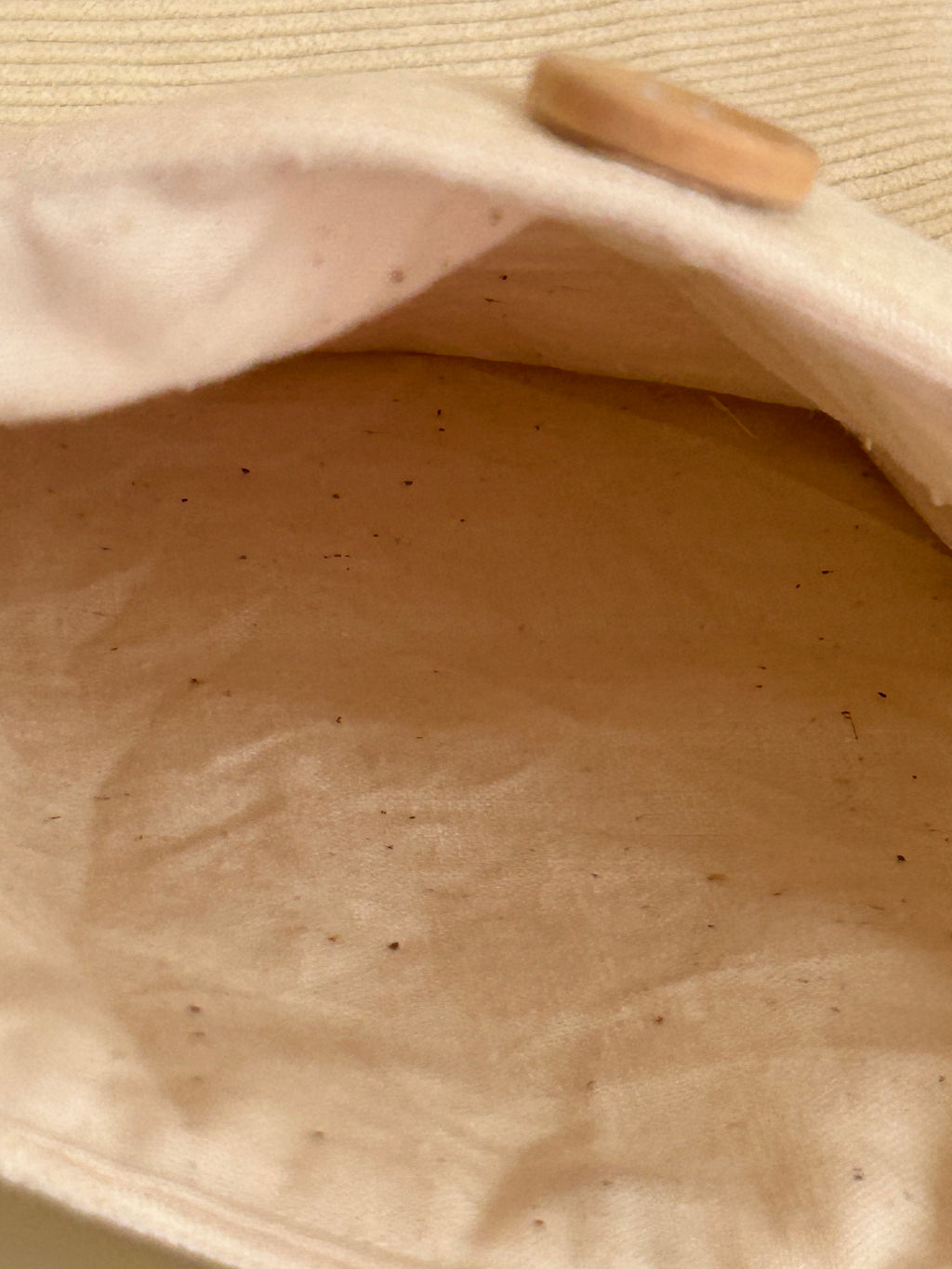 Housse protège livre - Pièce unique - Velours écru