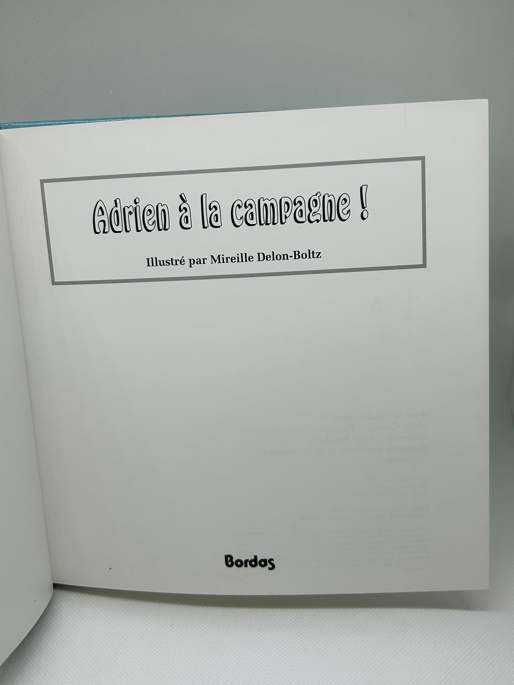 (Livre d’occasion) - Adrien à la campagne ! Illustré par Mireille Delon-Boltz