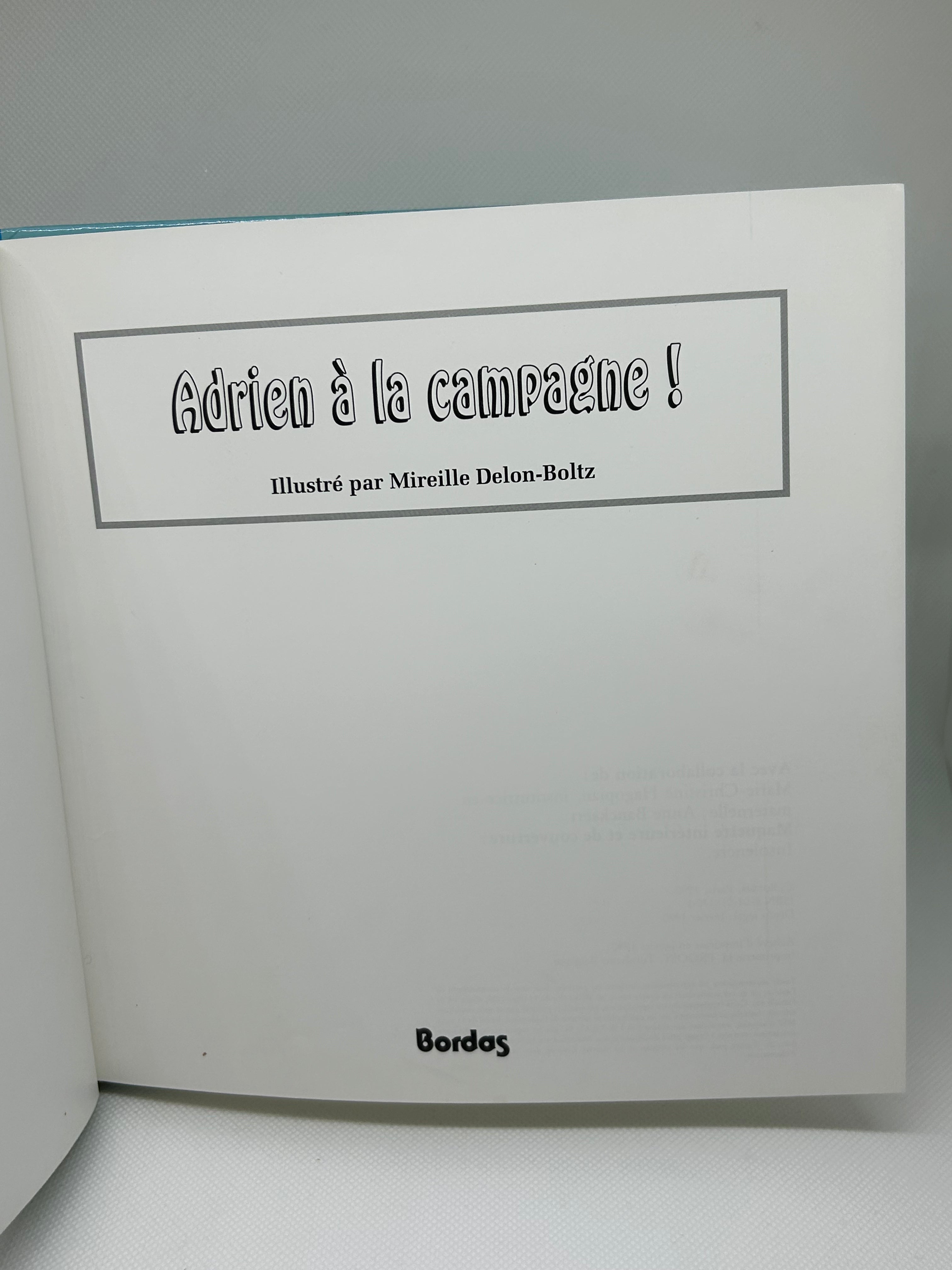 (Livre d’occasion) - Adrien à la campagne ! Illustré par Mireille Delon-Boltz