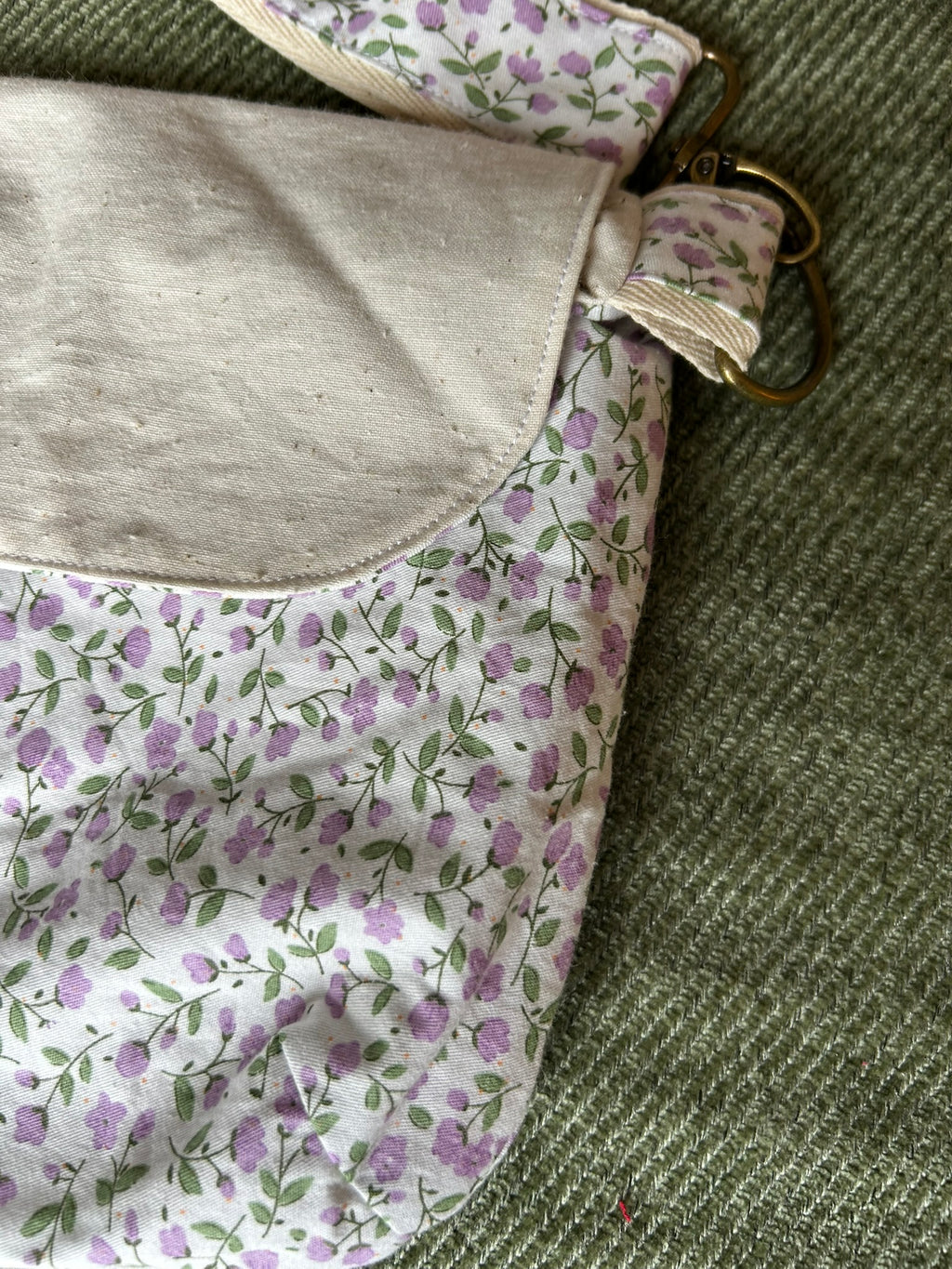 Sac besace de fées fleuri