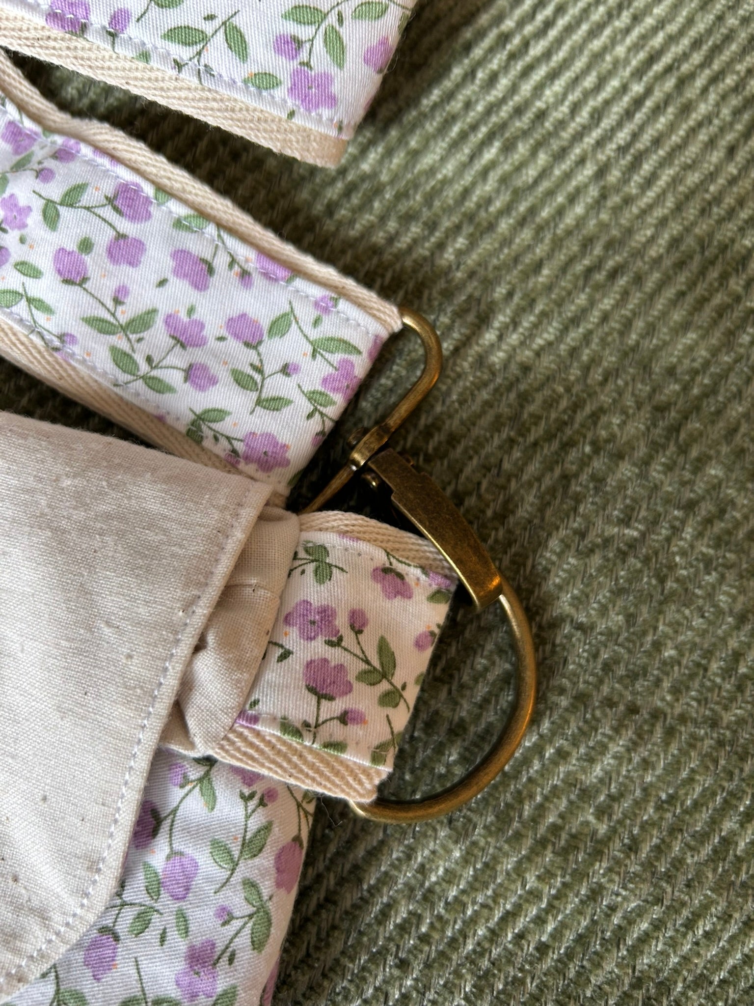 Sac besace de fées fleuri