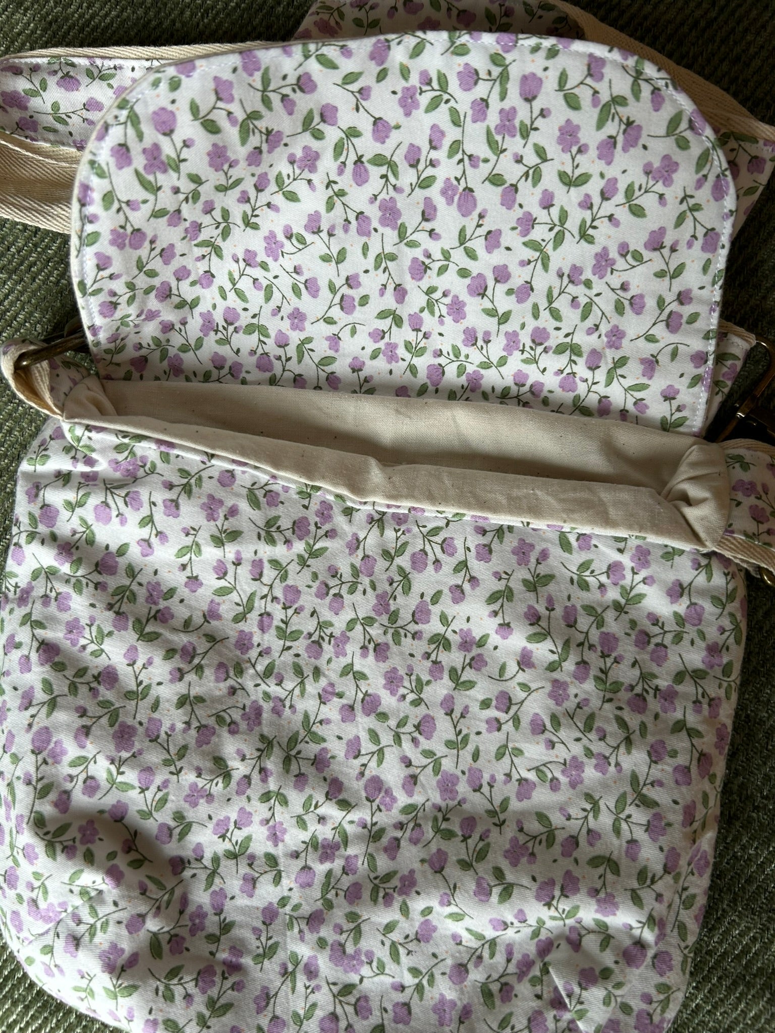 Sac besace de fées fleuri