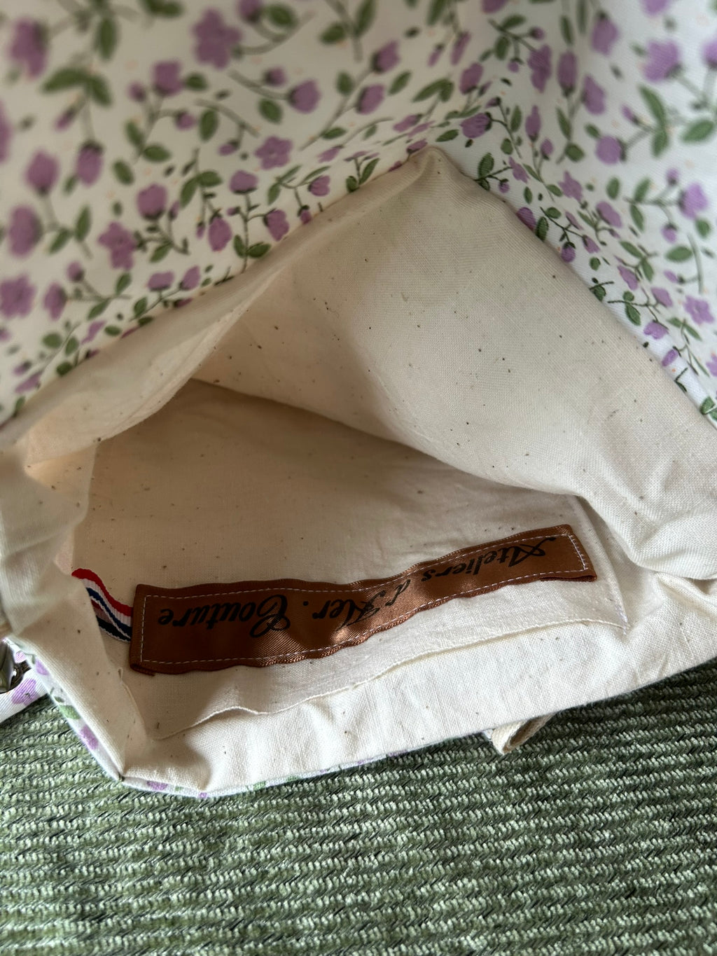 Sac besace de fées fleuri