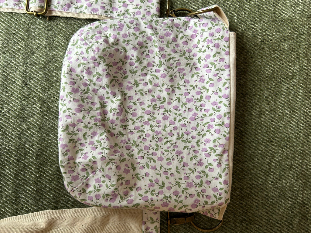 Sac besace de fées fleuri
