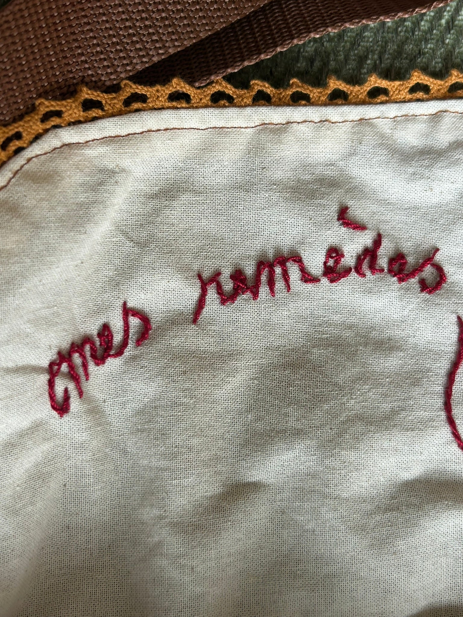 Sac écossais brodé