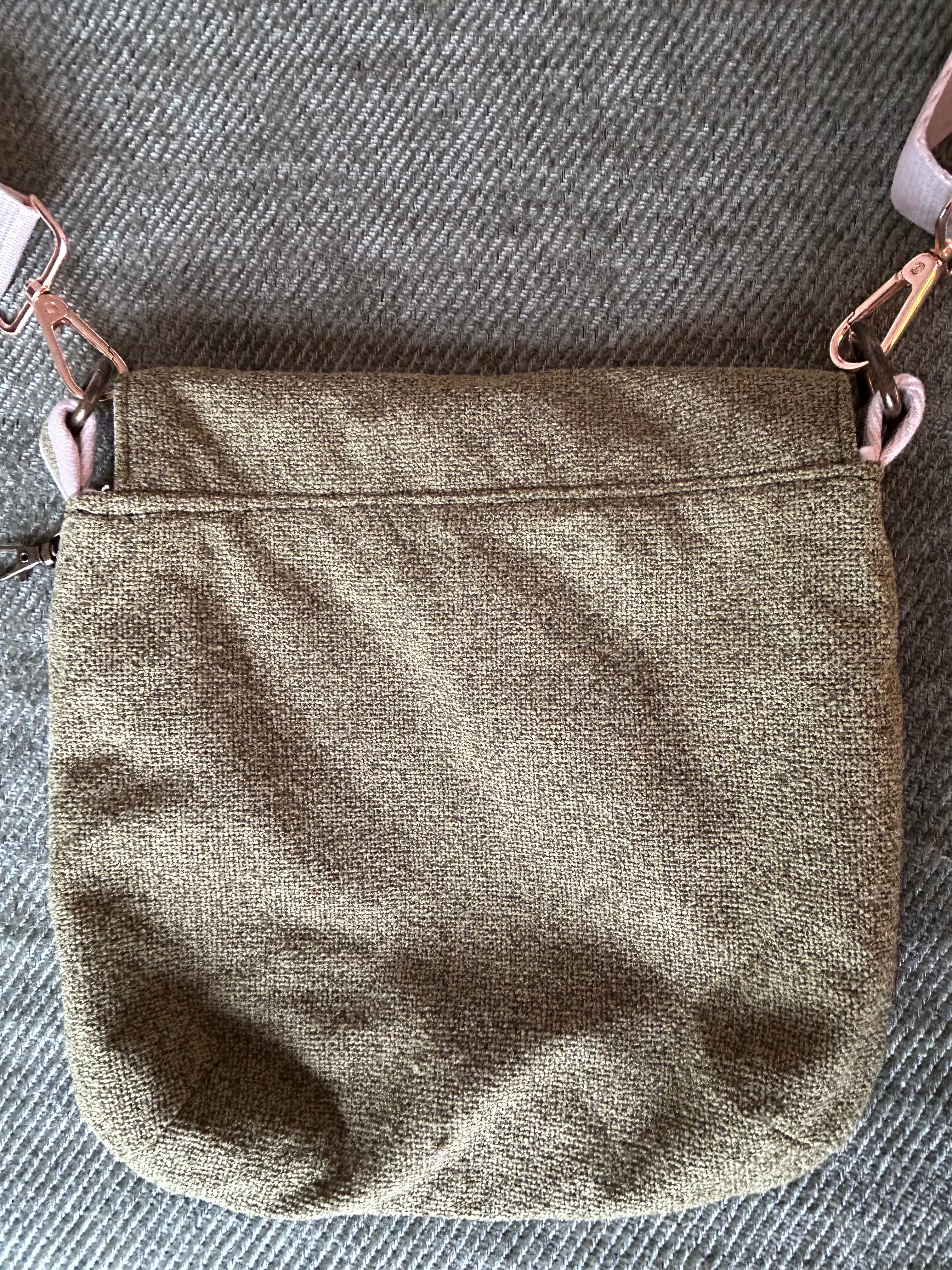 Sac besace de farfadet vert