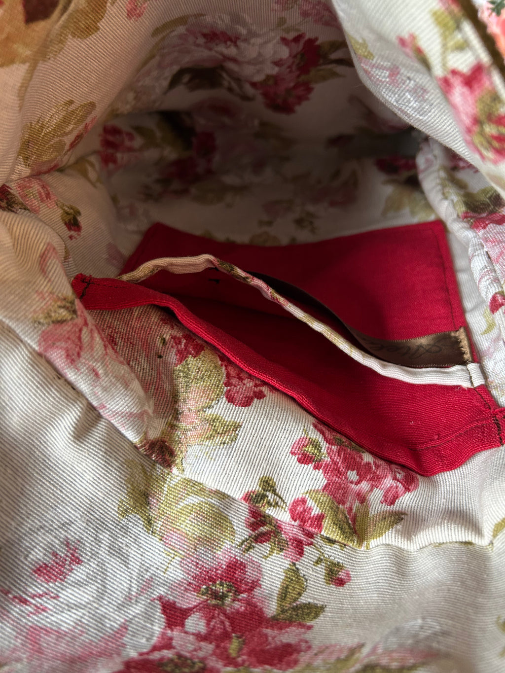 Sacoche réversible velours kaki