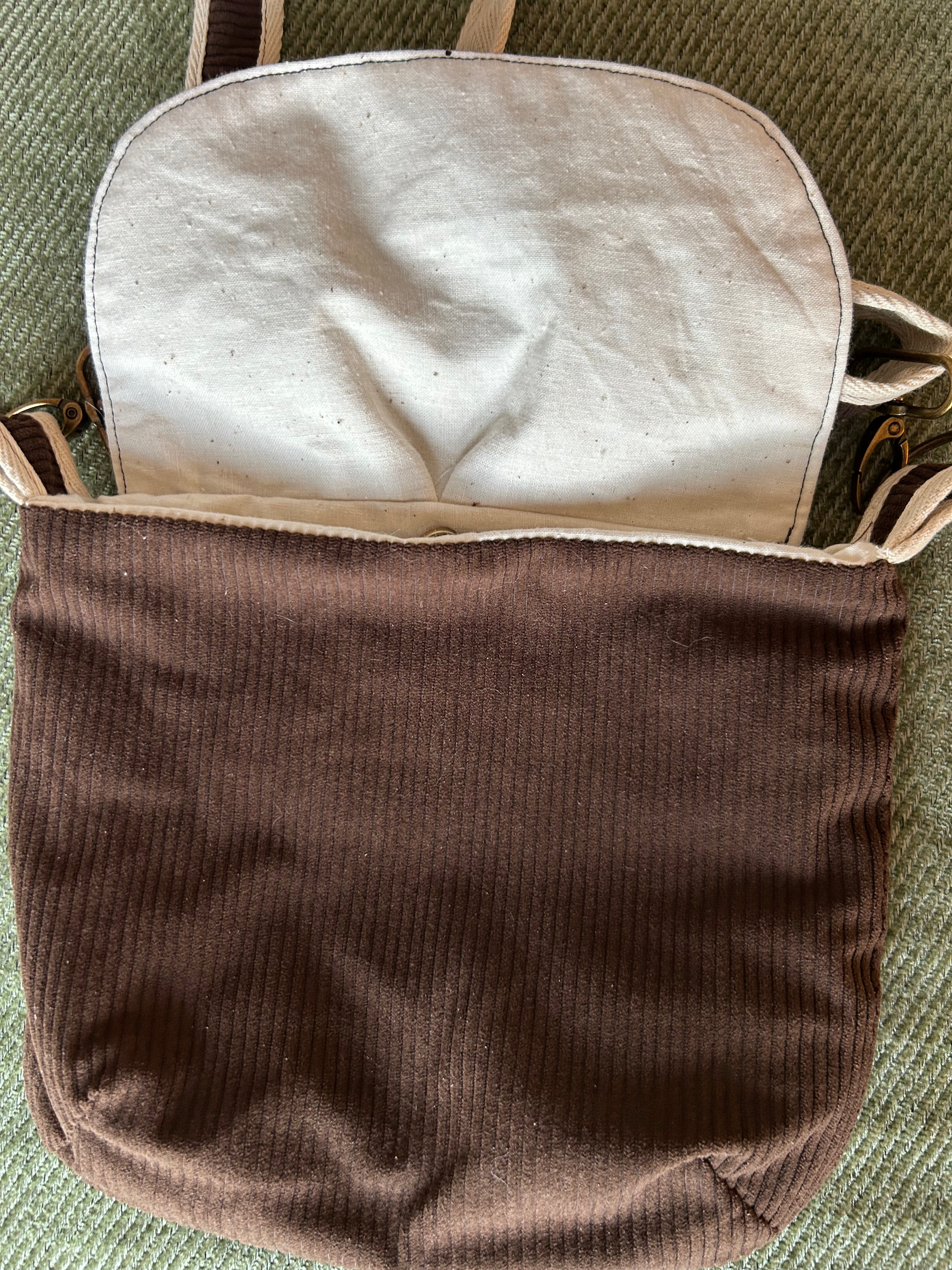 Sac besace de fées brun