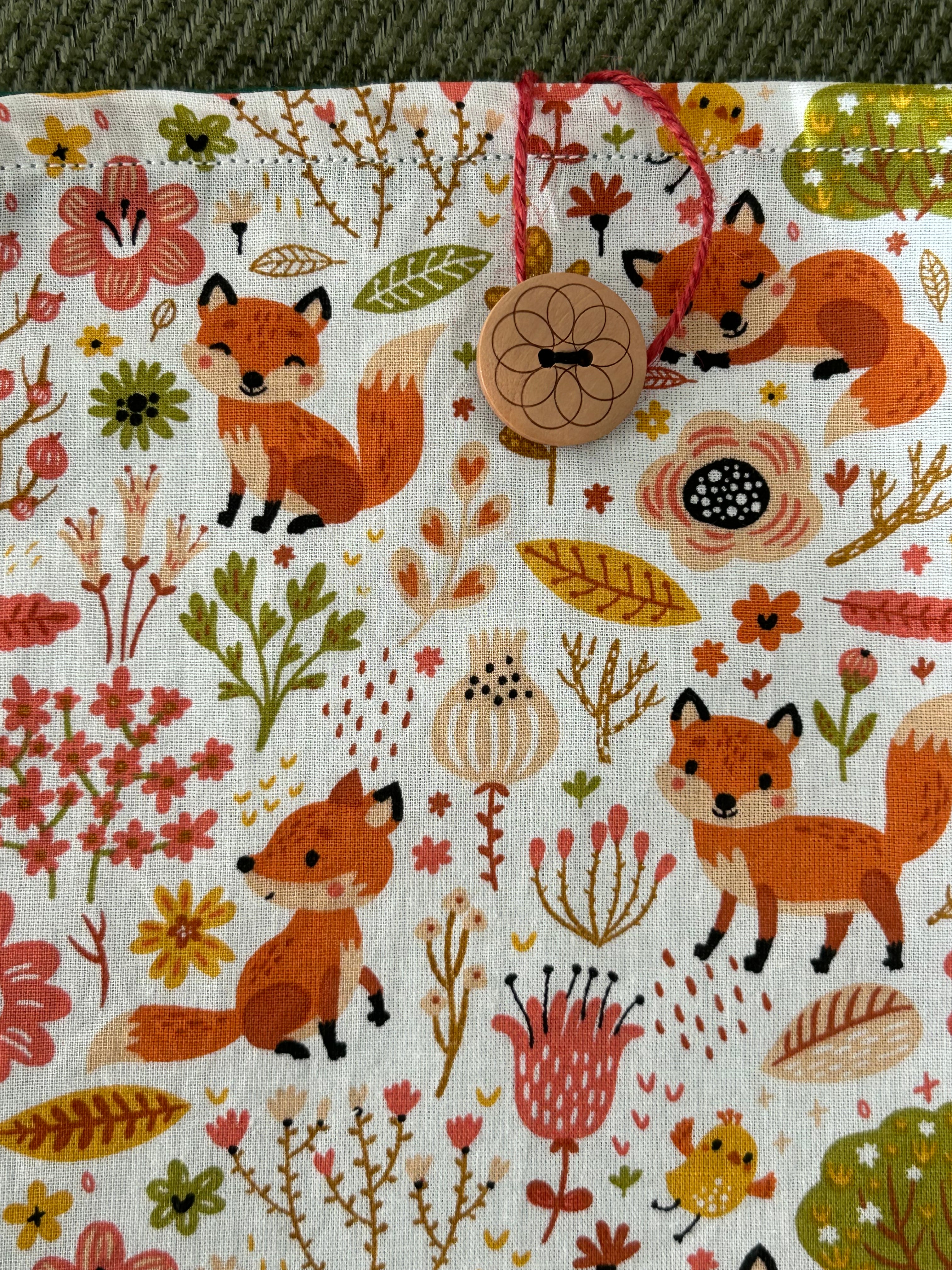 Housse protège livre - Pièce unique - Renard